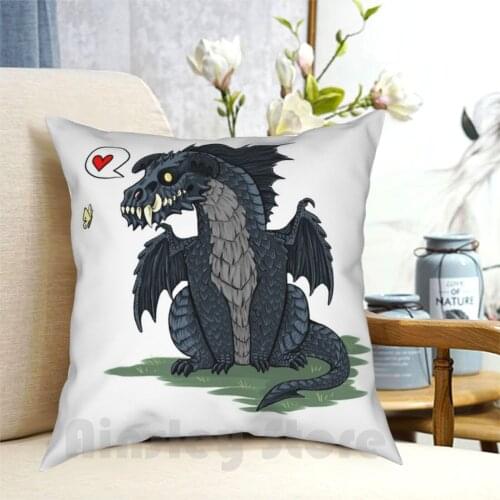 D&D Black Dragon Pillow Case Printed Home Soft DIY Pillow cover Dragon Dragon Art Dnd D D And Pathfinder Rpg Games Reptile