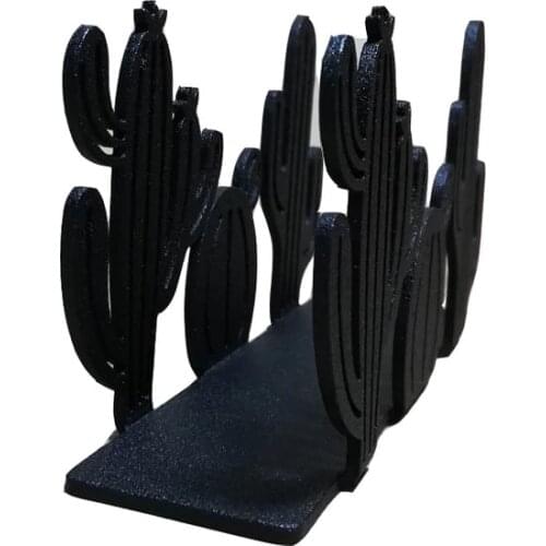 Black Quality Luxury Cactus Model Metal Napkin Holder Metal Napkin Holder Gold Plated Decor Kitchen Accessories