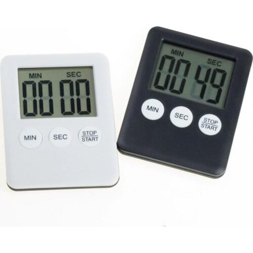 2 Colors Large LCD Digital Kitchen Cooking Timer Count-Down Up Clock Loud Alarm Magnetic Alarm Clock Stop Watch