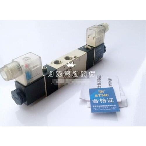 1/4" 3 Position 5 Port STNC Air Solenoid Valves TG3522-08c Pneumatic Control Valve , 12v 24v 220v
