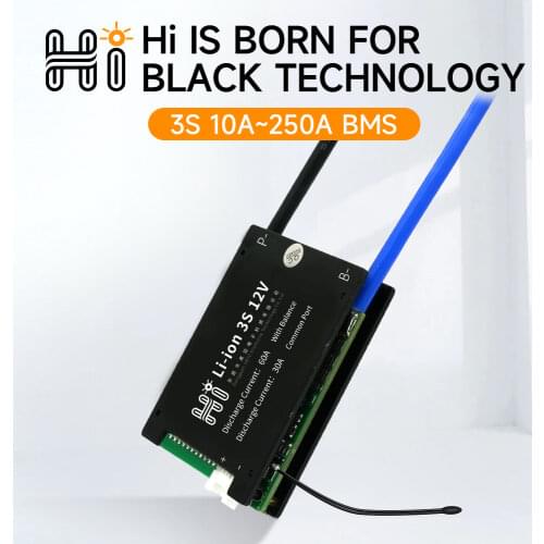 HEYO 18650 BMS Li-ion pcm 13S 48V 15A 20A 30A 40A 50A 60A 80A 100A 120A 150A BMS Waterproof Separate port pcb NMC e-motorcycle