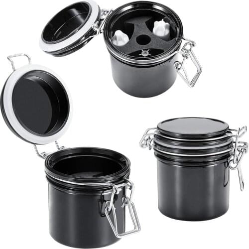 Individual Adhesive Stand Makeup Tool Black Activated Carbon Sealed Eyelash Extension Glue Storage Tank Container Storage Jar