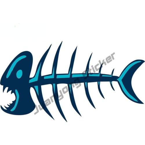 The Ironic Fishing Lure Car Sticker Waterproof Scratch-proof Decal Personality Bumper Camper Yacht Vinyl Decoration PVC13x6cm