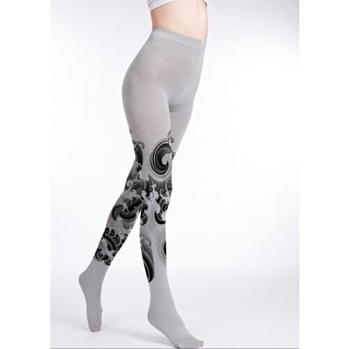 Japanese cosply style summer thin lolita black wave Tights High-quality Silk stockings shaping leggin 1order=1pc