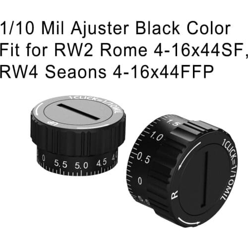 Red Win 1/10Mil 1/5Mil 1/2MOA Tactical Turret w/ Zero Lock Function Zero Knob for Many Type of Hunting Rifle Scope