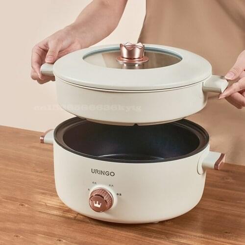 Colorful Dingdang electric cooker household multifunctional small electric cooker dormitory student one pot small frying pan