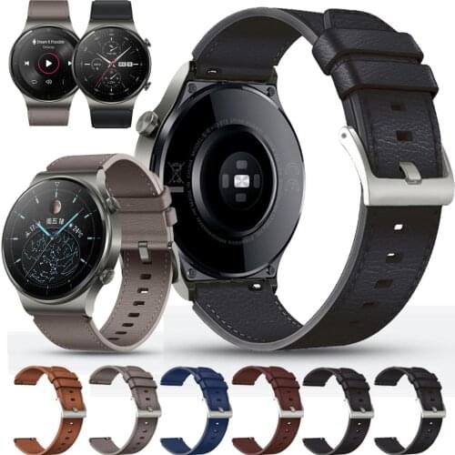 For Huawei Watch GT 2 Pro Original style Strap Genuine Leather Band Bracelet Watchbands GT 2 46mm gt2 GT2E 22mm Watch Strap