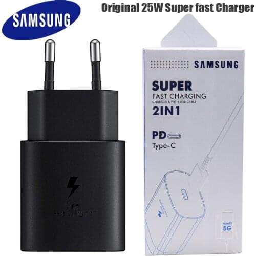 EP-TA800 EU 25W PD Super Fast Charger Double Type C Travel Quick Charging Adapter for GALAXY Note10 10+ S10 5G Model for XIAOMI9