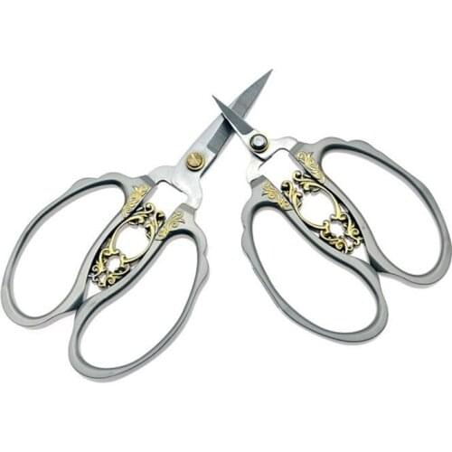 Sewing Scissors, Vintage Style Stainless Steel Nail scissors Precision Scissor for Tailor Embroidery Household Craft JDD09