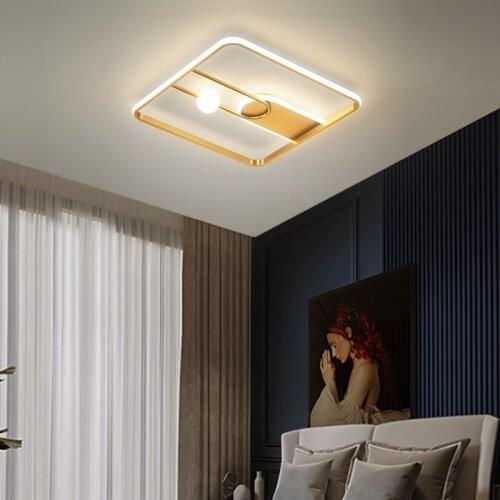 Modern LED Ceiling light for Bedroom Living room Dining room Kitchen Ceiling lamp Square&Round Chandeilier Aluminum fixture