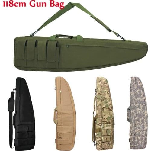 98cm / 118cm Military Shooting Hunting Rifle Bag Sniper Rifle Gun Case Tactical Gun Bag Outdoor Airsoft Bag Heavy Gun Carry Bag