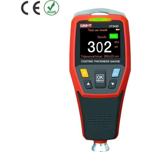 UNI-T UT343D Coating Thickness Gauge Automobile Paint Detector Used Car Paint Thickness Measuring Instrument