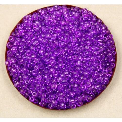 Factory price 80g/lot 3mm transparent Purple Glass Loose Spacer Seed Beads for Jewelry Making