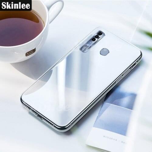 Skinlee 2 pcs Case For Tecno Spark 7 Pro Transparent Clear Water Soft Phone Cover For Tecno Spark7 Pro Cases