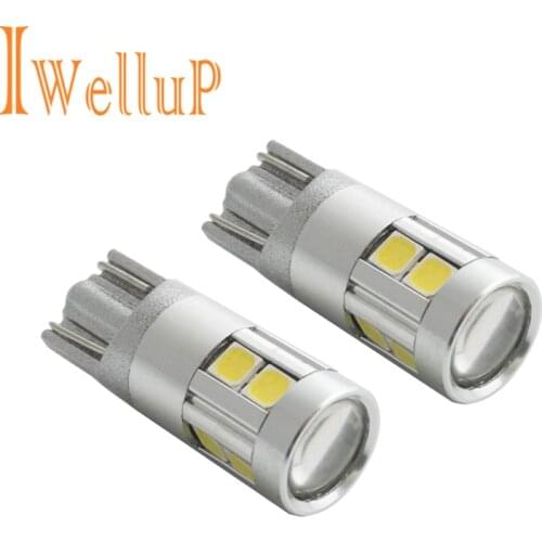 2018 New 2x W5W LED 12V T10 Car lamps Cars Interior Light Marker Lamp 168 194 501 Bulb Wedge Parking Auto for Lada Car Styling