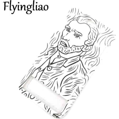 Van Gogh Credit Card ID Holder Bag Student Women Travel Card Cover Badge Gifts Accessories Work Name Card Holder Gifts