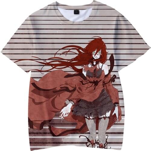 Black Butler 3D Print T-shirt Summer Fashion Men/women Short Sleeve T Shirts Casual Kpop 3D Unisex Oversized Tops