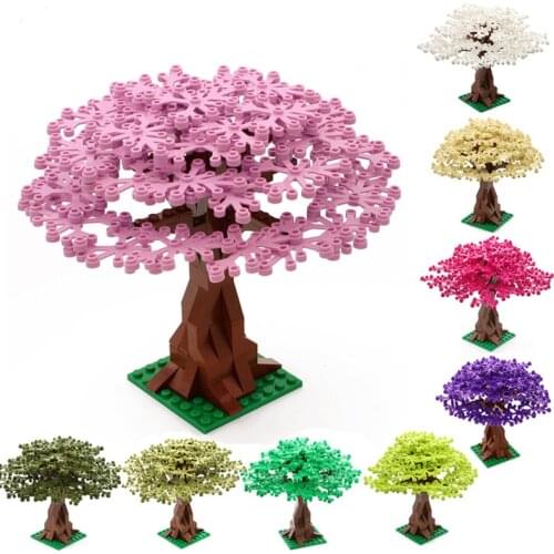 MOC City Creative Tree Plants Banyan Model Building Blocks DIY Assembly Bricks Educational Toys for children Christmas gifts