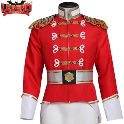 Cosplay legend The Ballet Musical Kings Eric Cosplay Top Jacket Coat Officer Military Jacket Custom Made H001
