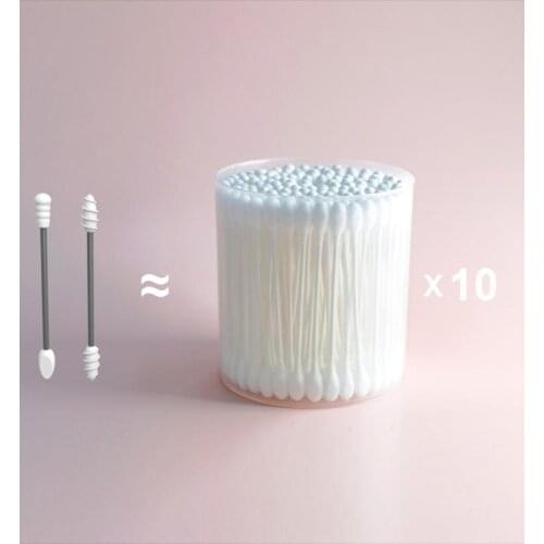 Reusable Cotton Swab Portable Silicone Swab Cleanable For Ear Cleaning Beauty Makeup Cotton Swabs Sanitary Paper
