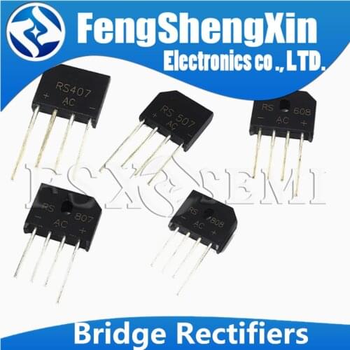 5pcs RS407 RS507 RS608 RS807 RS808 Bridge Rectifiers
