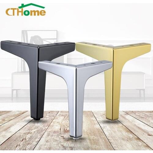 4pcs Black Gold Coffee Table Legs for Metal Furniture Sofa Bed Chair Leg Iron Desk Cabinet To The Dresser Foot Bathroom