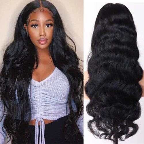 Body Wave Lace Front Wig Human Hair Wigs Pre-Plucked 13X4 Lace Frontal Hair Wigs Peruvian 4X4 Body Wave Lace Closure Wigs