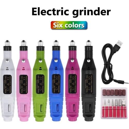 1 Set Professional Electric Nail Drill Machine Manicure Machine Pedicure Drill Set Ceramic Nail File Nail Drill Equipment Tools