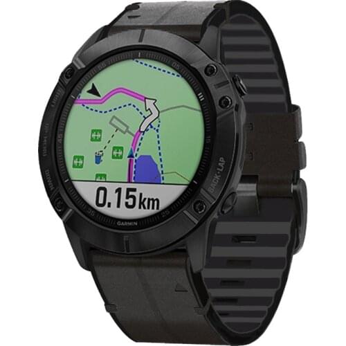26mm Quick Easy Fit Accessories For Garmin Fenix 6X Pro 5X 3 HR/TACTIX DELTA/Enduro Watchband Silicone Leather Replace Bracelet