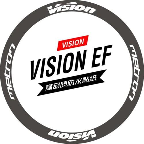 Vision EF team version wheel set stickers road bike stickers bicycle carbon knife ring rim reflective stickers custom