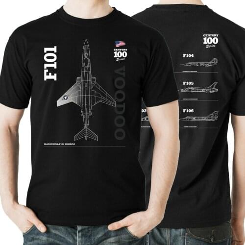 USAF Century Series F101 "Voodoo" Nuclear Armed Fighter-bomber T-Shirt. Summer Cotton Short Sleeve O-Neck Mens T Shirt New S-3XL