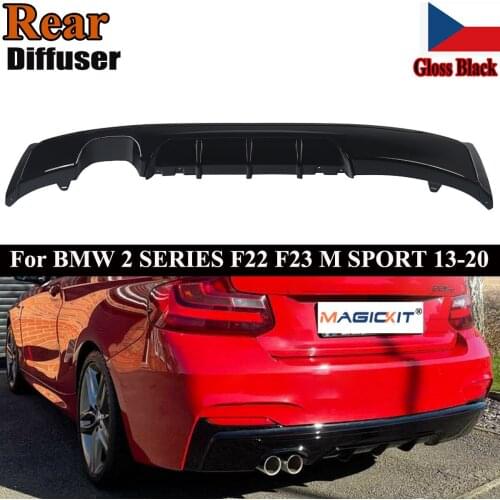 MagicKit FOR BMW DIFFUSER REAR F22 2 SERIES M SPORT PERFORMANCE TWIN EXHAUST REAR BUMPER