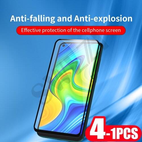 4-1Pcs full cover on the tempered glass for Redmi note 8 8T 7 6 phone screen protector Redmi 8A 7s 7A 6A pro protective film