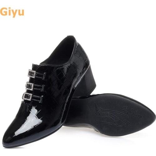 Size 35-41Genuine Leather High Heels 2020 Autumn New Patent Leather Womens Party Shoes Deep Mouth Work Womens Single Shoe Pump