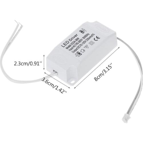220V LED Constant Current Driver 24-36W Power Supply Output External For LED