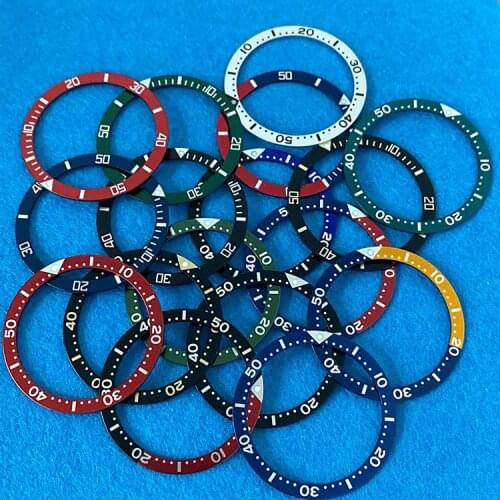 32mm-39mm Flat Aluminum Watch Bezel Insert Ring for Watch DIY Modification Accessories