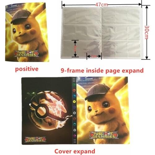9 Pocket 432Pcs Pokemon Card Book Anime Game Card GX Vmax Collector Toy Pikachu Holder Map Folder Loaded List Card Card Holder