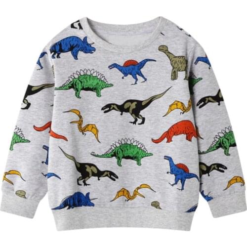 Funnygame Kids clothes spring long sleeve t shirt for boys cartoon car jacket baby O-neck cotton sweatshirt children Tops