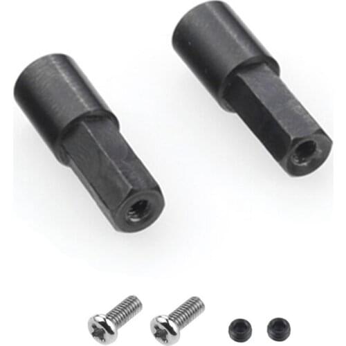 For WPL D12 C14 C24 C34 B24 B36 MN D90 D91 MS RC Car Parts 2Pcs Metal Rear Axle Shaft Adapter Accessories