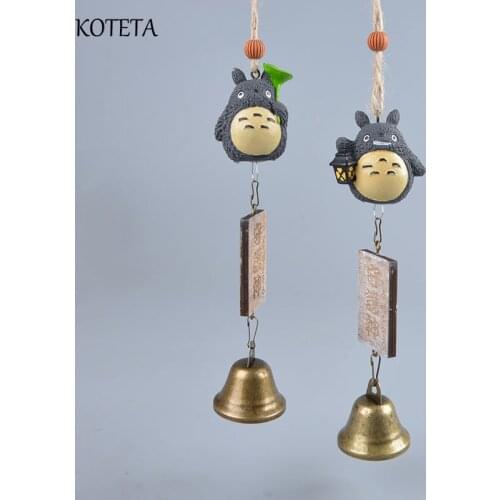 Koteta Japanese Cartoon Miyazaki Hayao Movie My Neighbor TOTORO Model PVC Home Decoration 18CM Windbell Action Figure Kids Toys