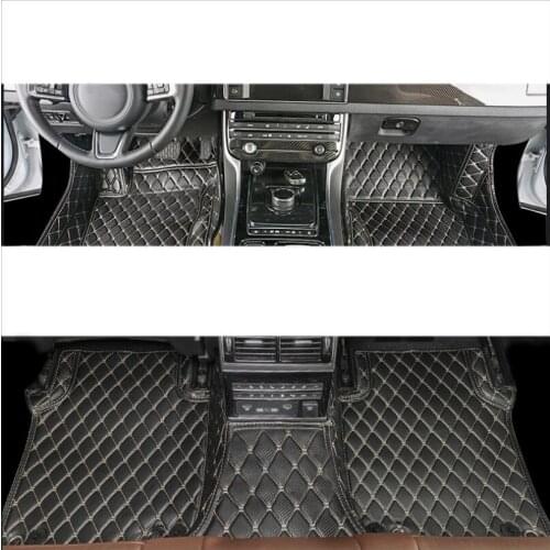 For leather car floor mat for jaguar xe 2015 2016 2017 2018 2019 2020 rug carpet accessories interior trims styling
