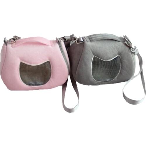 Mini Animal Pig Hamster Pet Carrier Bag Flee Little Small Breeds Carrying Cage Travel Bag Warm Home For Small Mouse Rats Goods