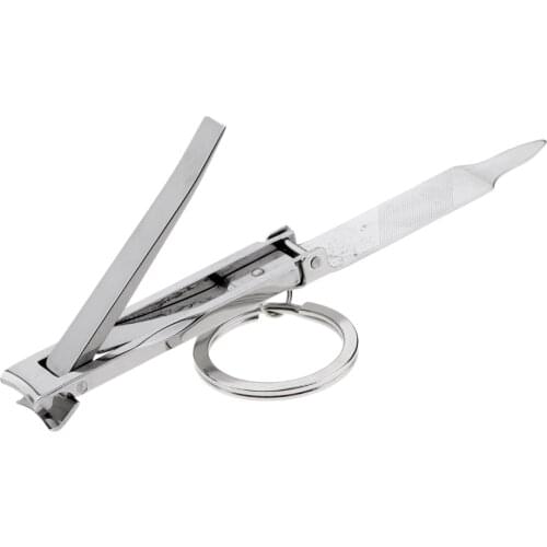 4 in1 Multifunction Folding Ultra-thin Nail Cutter Clipper Trimmer Keyring Tool for Outdoor Travel