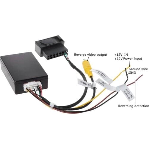 12 V car parking detector backup camera module R G B To AV Converter Adapter Box Special EM For V W Volkswagen New 2018 styling