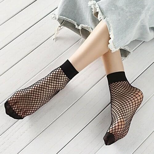2021 New Fashion Casual Summer Sexy 1 pair Breathable Female Socks Fishnet Socks The Grid Springtime Sexy Ladies Mesh Sox