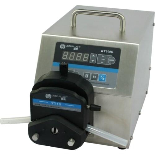 WT600S YT25 Big Flow rate Adjustable Peristaltic Pump Industrial Lab dosing Tubing Peristaltic Pump 50-2900ml/min