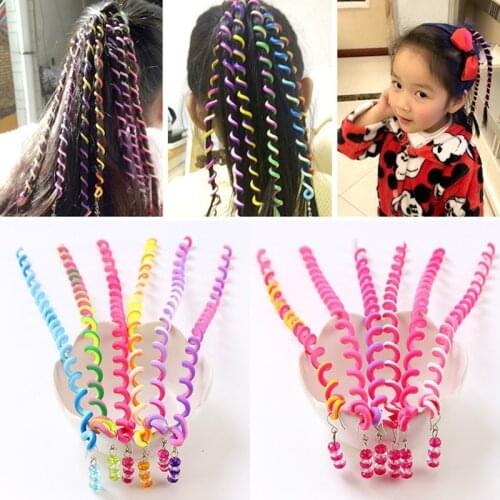 6Pcs/Set Girl Mom Curler Hair Braid Hair Styling Tools Hair Roller Woman Girl Braid Maintenance The Princess Hair Accessory