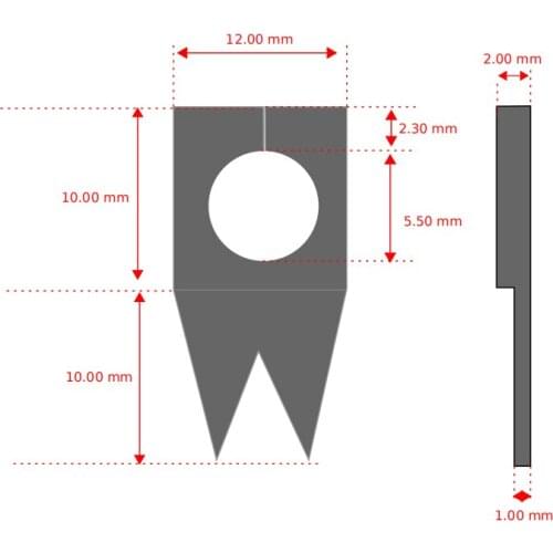 According Customer Drawing Make Automatic Wire Stripping Machine Blade Knife Wire Stripping Machine Blade