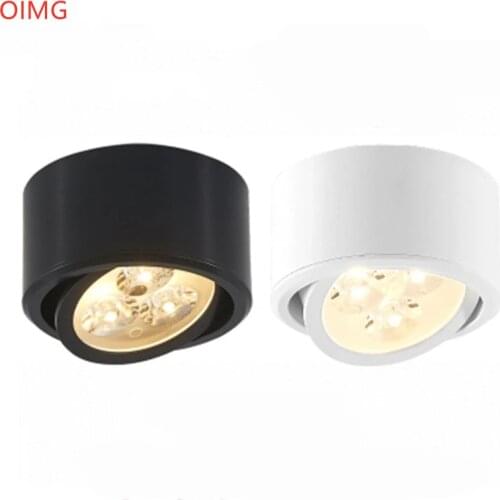 Surface Mounted Adjustment LED Dimmable Downlight AC85-265V 6W 10W 14W 18W 24W LED High-power Spot light Ceiling lamp Decoration