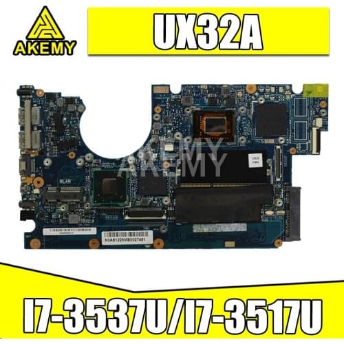 SAMXINNO For ASUS UX32A Laotop Mainboard UX32VD UX32V UX32A 90R-NYOMB1900Y Motherboard with 2G RAM I7-3537U/I7-3517U 24G SSD